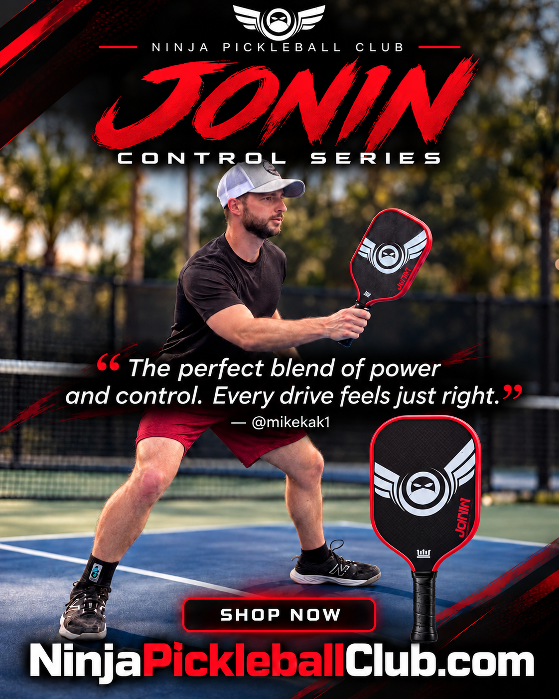 Ninja Jonin Control Series paddle promotional photo