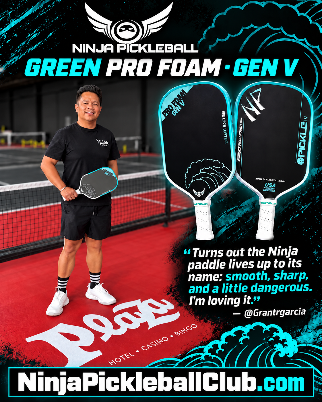 Ninja Green Pro Foam player testimonial