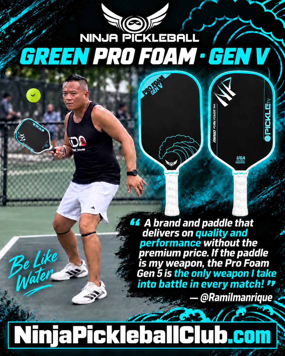 Ninja Green Pro Foam player testimonial